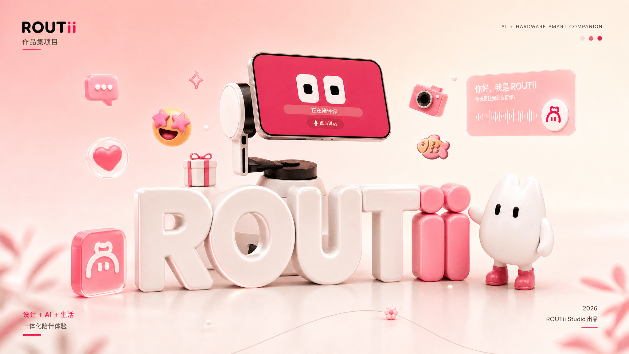 Routii 作品集封面 — Your AI Companion on the Move